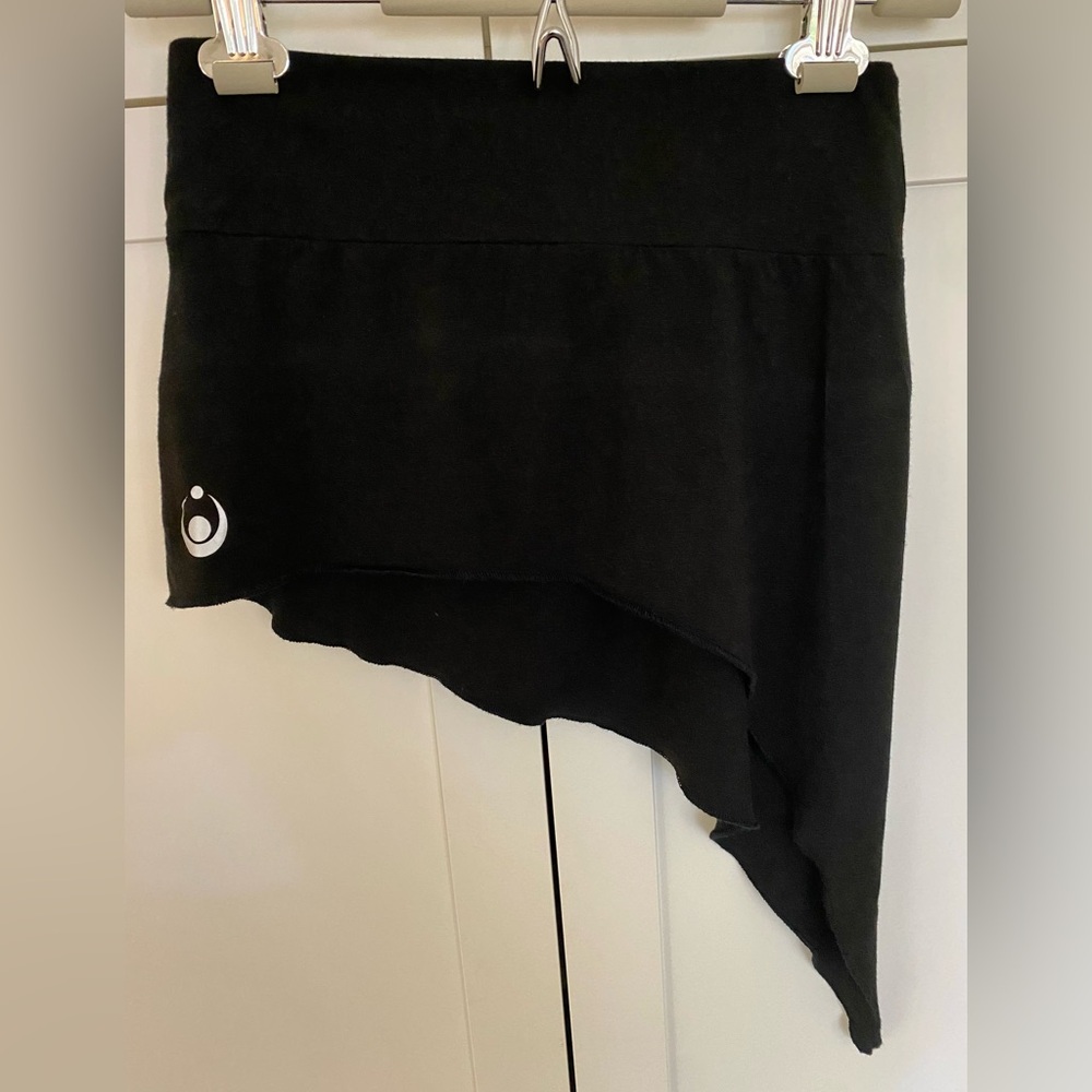 Black Bellyfit Dance Skirt Asymmetrical Design